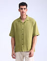 Flying Machine Oversized Twill Solid Shirt