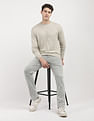 Calvin Klein Jeans Intarsia Mix Stitch Logo Sweater