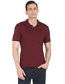 AD by Arvind Modern Jersey Slub Polo Shirt
