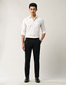 Arrow Newyork Mid Rise Textured Trousers
