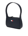 Tommy Hilfiger Solid Blue Pu Shoulder Bag