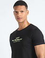 Flying Machine Cotton Glow In The Dark T-Shirt