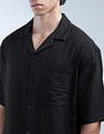 Flying Machine Solid Oversized Fit Digitopia Shirt