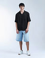 Flying Machine Solid Oversized Fit Digitopia Shirt