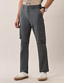 U.S. Polo Assn. Denim Co. Mid Rise Solid Straight Fit Cargos