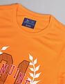 AD by Arvind Crew Neck Graphic Print T-Shirt