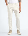 Flying Machine Slash Slim Tapered Fit Printed Trousers