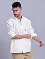 Tommy Hilfiger Solid Oversized-Fit Woven Shirts