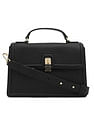 Tommy Hilfiger Textured Beige Polyester Sling Bag