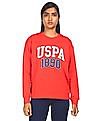 U.S. Polo Assn. Women Long Sleeve Crew Neck Sweatshirt