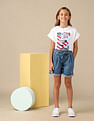 U.S. Polo Assn. Kids Girls Resort Graphic Cotton T-Shirt