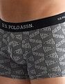USPA Innerwear Anti Microbial Printed OET14 Trunks - Pack Of 3