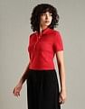 Tommy Hilfiger Solid Regular-Fit Cotton Polo T-Shirt