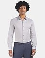 Arrow Newyork Spread Collar Slim Fit Solid Shirt