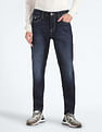 Flying Machine Slash Slim Tapered Fit Whiskered Jeans