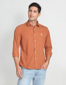 U.S. Polo Assn. Denim Co. Spread Collar Solid Shirt