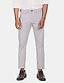 Calvin Klein Men Grey Skinny Fit Solid Stretch Chino Trousers