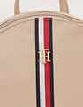 Tommy Hilfiger Solid Beige Nylon Backpack