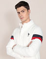 U.S. Polo Assn. High Neck Horizontal Stripe Padded Jacket
