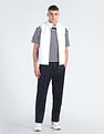 Flying Machine Sleeveless Solid Jacket