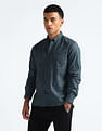 Flying Machine Geometric Print Cotton Shirt