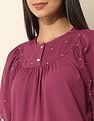 U.S. Polo Assn. Women Floral Embroidered Top