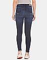 Aeropostale Women Dark Blue High Rise Destroyed Jeans