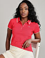 Tommy Hilfiger Solid Slim Fit Cotton Polo Shirt