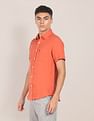 U.S. Polo Assn. Short Sleeve Linen Solid Shirt