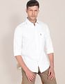 U.S. Polo Assn. Birdseye Dobby Textured Solid Shirt