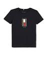 Tommy Hilfiger Kids Boys Flag Embroidered Short Sleeve T-Shirt