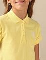 U.S. Polo Assn. Kids Girls Solid A Line Polo Dress