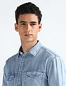 Flying Machine Chambray Weave Cotton Shirt