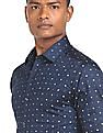 Arrow Spread Collar Manhattan Slim Fit Printed Formal Shirt