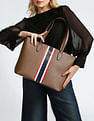 U.S. Polo Assn. Women Signature Stripe Tote Bag