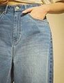 Flying Machine Women K-Street X Upside Down Baggy Balloon Tinted Jeans