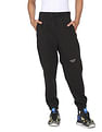 Calvin Klein Men Black Stacked Logo Tapered Fit Joggers