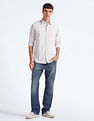 Flying Machine Vertical Stripe Slim Fit Shirt