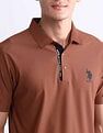 USPA Active Solid Slim Fit Polo Shirt