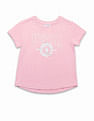 U.S. Polo Assn. Kids Girls Foil Print Relaxed Fit T-Shirt