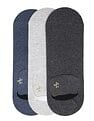 Arrow Solid No Show Cotton Socks - Pack Of 3