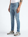 Flying Machine Slash Slim Tapered Fit Mid Rise Jeans