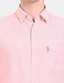 U.S. Polo Assn. Long Sleeve Cotton Lyocell Linen Casual Shirt