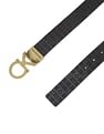Calvin Klein Jeans Men Black And Brown Logo Buckle Reversible Leather Belt
