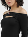 Tommy Hilfiger Slim Badge Cutout Top