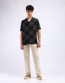 Flying Machine Cuban Collar Cotton Shirt