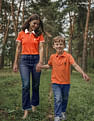 U.S. Polo Assn. Women Contrast Striped Collar Solid Polo Shirt