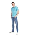 AD by Arvind Cotton Floral Print Polo Shirt