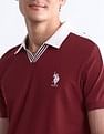 USPA Active Solid Slim Fit Polo Shirt