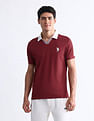 USPA Active Solid Slim Fit Polo Shirt